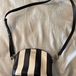 Kate Spade Black and White Striped Women's Bag